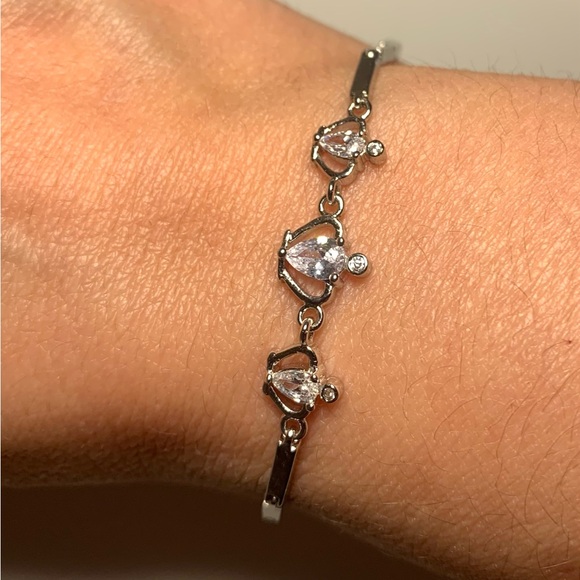 S925 bracelet with rhinestones - Picture 1 of 5